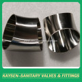 AS1528 Sanitary elbow 45 degree long welded